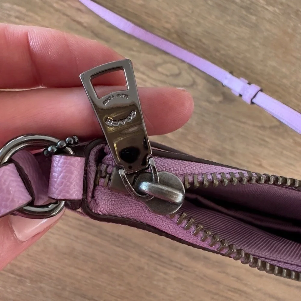 COACH Kitt Messenger Crossbody Bag-Crossgrain Leather-Limited Edtn Lilac-#59975